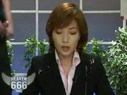 Men shooting on japanese newscaster