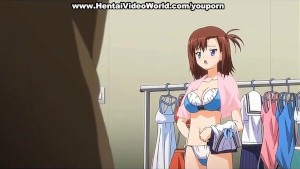 Anime boob job with thick facial