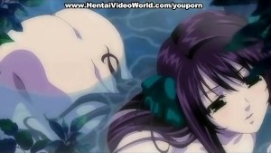 Creampie for big tits anime babe