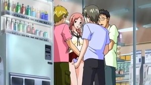 Blowjob and fingering with anime girl