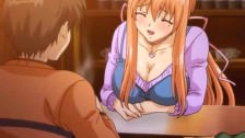 Lascive redhead anime making love